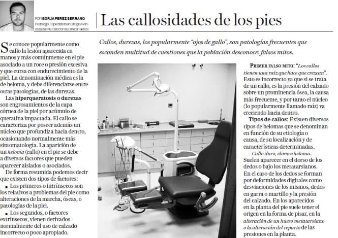 Podología clínica Teknos en Ourense y Ribadavia